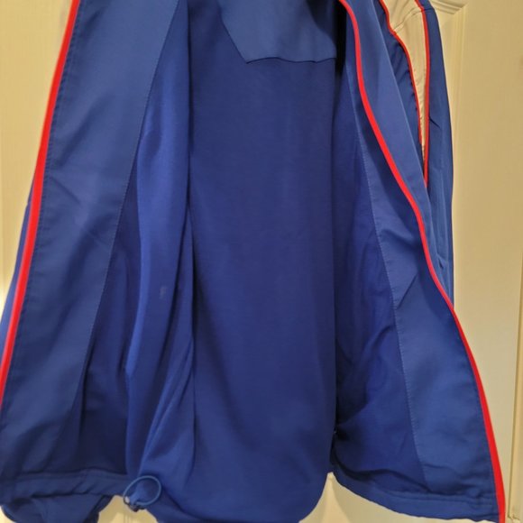 BNP PARIBAS OPEN Fila Windbreaker Jacket Size s Blue Full Zip Long Sleeve - Picture 9 of 9